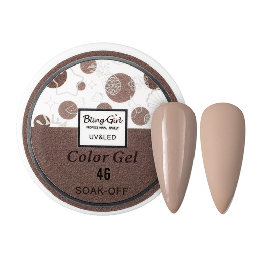 [6342108451832] Bling Girl UV &amp; LED 2 IN 1 Colour and Art Gel Soak-Off #046 [1459]