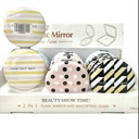 Cosmetic Mirror 2 In 1 Plain Mirror And Magnifying Glass  [ S2307P09 ]
