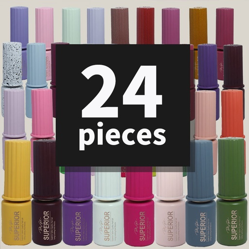 [6342306550396] Bling Girl Superior Salon-Quality Nail Gel 18ml*24pieces - GET 18 FREE [ R23SET04 ]