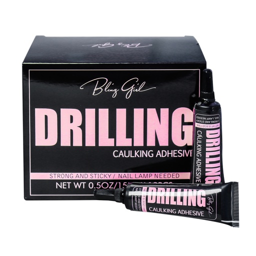 [6342308552732] Blinggirl DRILLING CAULKING ADHESIVE STRONG AND STICKY / NAIL LAMP NEEDED [ R2311P07 ]