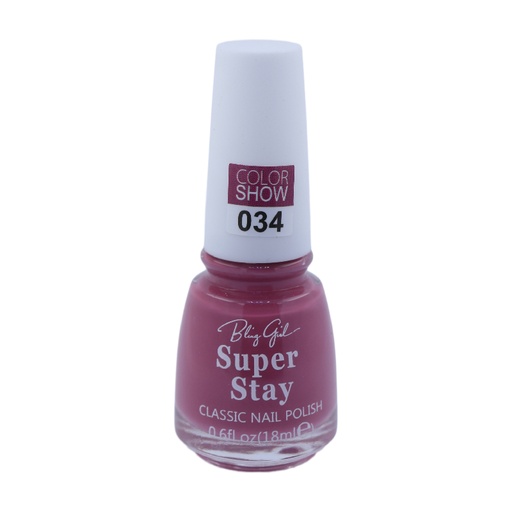 [6342112071856] Bling Girl SUPER STAY CLASSIC NAIL POLISH18ml  #034[R2401P03]