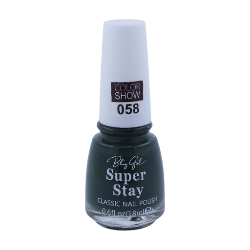 [6342112071856] Bling Girl SUPER STAY CLASSIC NAIL POLISH18ml  #058[R2401P03]