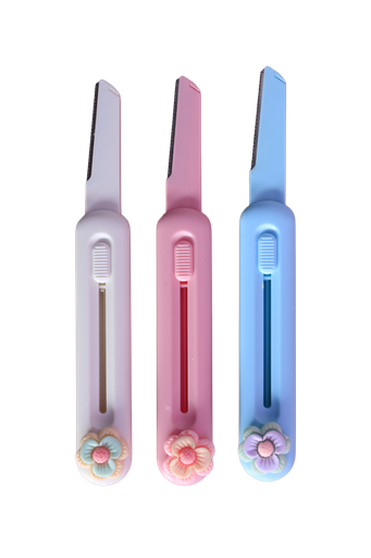 [6372309891820] BLING GIRL MAKE UP TOOLS EYEBROW RAZOR 1EA[R2401P21]