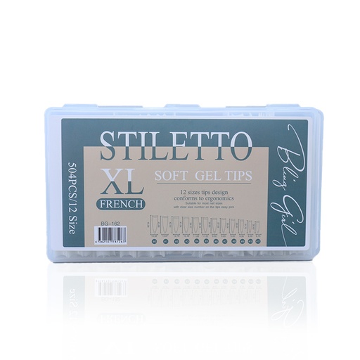 [6362107781065] BLING GIRL SOUARE SOFT GEL TIPS HALF TIP #003[R2402P36]