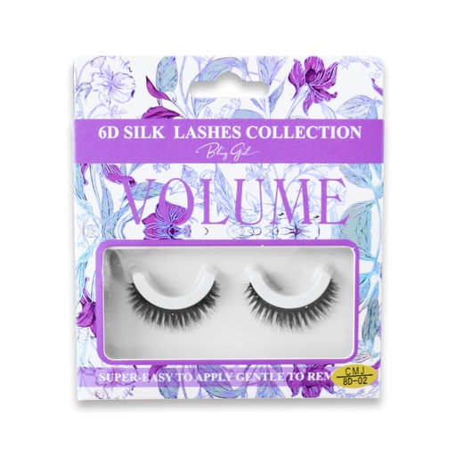 [6612401881399] 6D Silk Lashes Collection Volume 8D-02 [S2403P27]