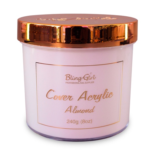 [6312203661976] Bling Girl Acrylic Powder - Cover Almond 240G [S09P10]