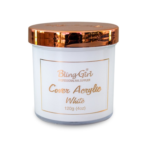 [6312001049808] Bling Girl Acrylic Powder - Cover White 120G [S09P10]