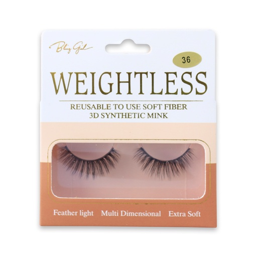 [6612401880934] Weightless 3D Synthetic Mink-36 [S2403P24]