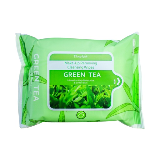 [6924372734278] Makeup Remover Wipes Green Tea 25PCS [S2408P11]