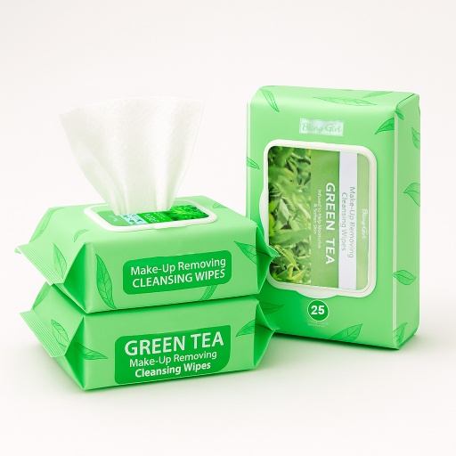 [6924372734278] Makeup Remover Wipes Green Tea 25PCS [S2408P11]